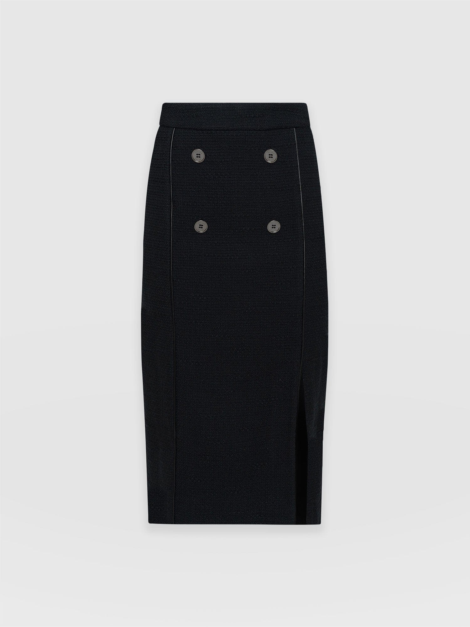 Chelsea Pencil Skirt Black Bouclé - Women's Skirts | Saint + Sofia® USA